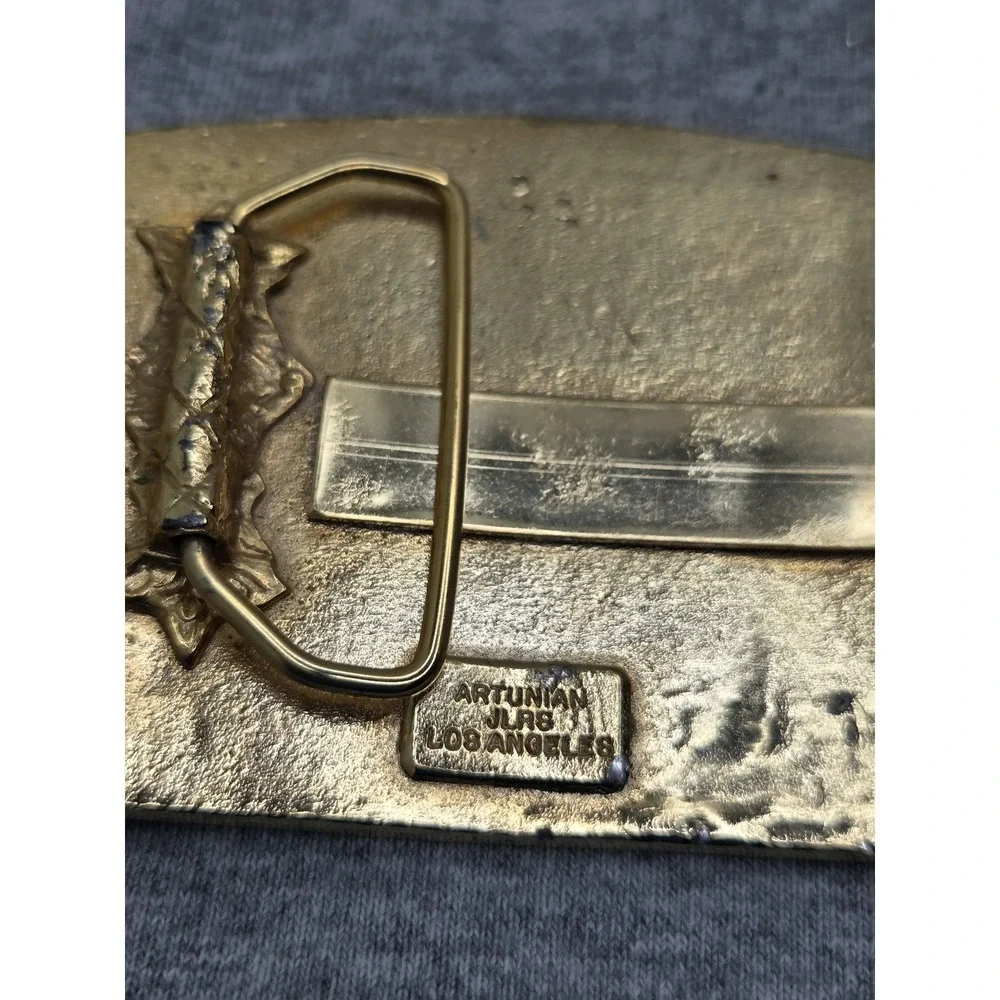 Royal Order of Jesters Masonic Freemason Heavy Belt Buckle Artunian Jewelers